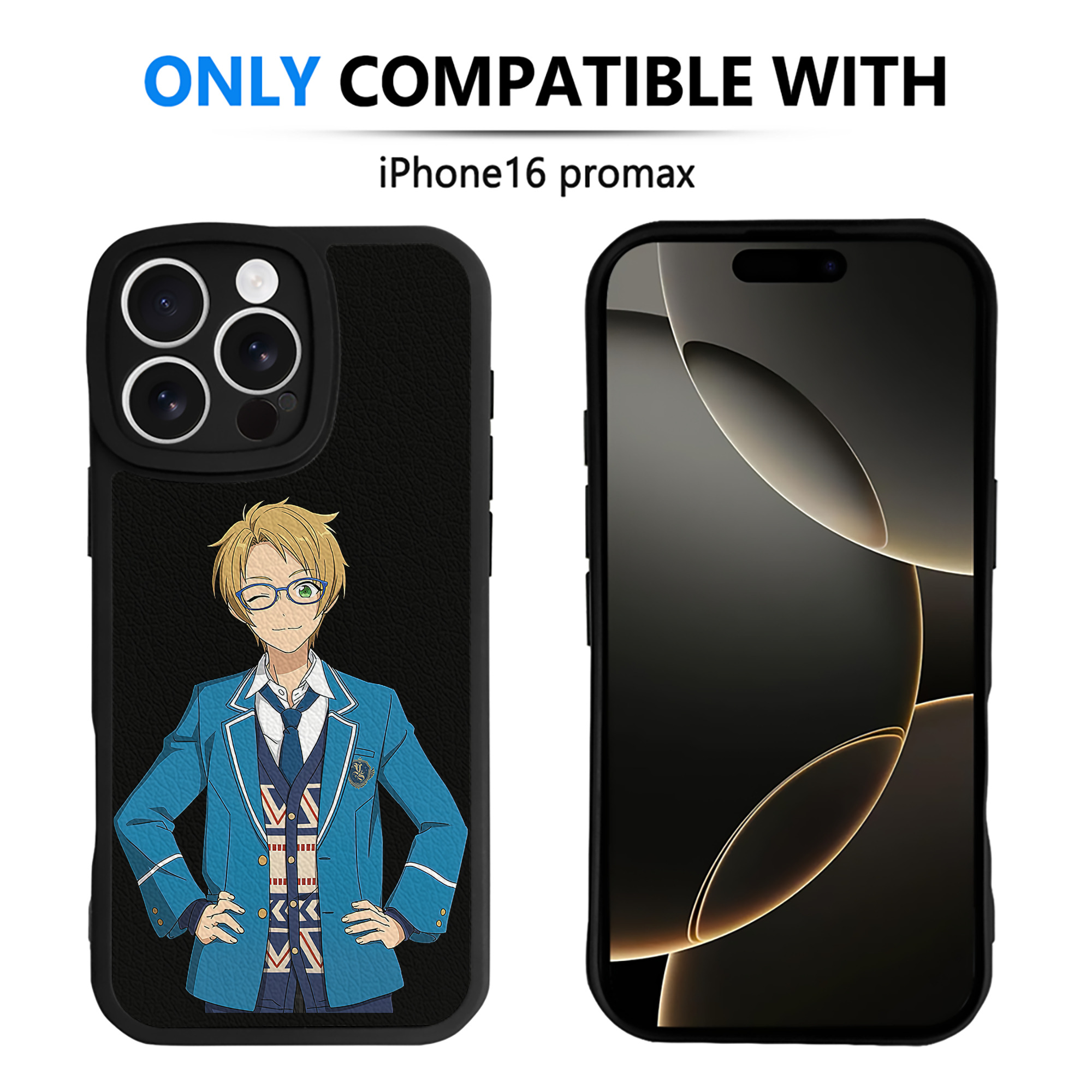 （画像用） あんさんぶるスターズ! Ensemble Stars 【iPhone 16シリーズ対応】シリコンスマホケース（レザー調） 材質：シリコン